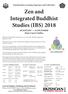 Zen and Integrated Buddhist Studies (IBS) 2018