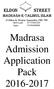 Madrasa Admission Application Pack