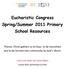 Eucharistic Congress Spring/Summer 2011 Primary School Resources