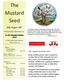 The Mustard Seed. July-August The Monthly Newsletter of. Pastor s Message. July - August newsletter note. St. John s Evangelical Lutheran Church