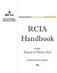 RCIA. Rite of Christian Initiation of Adults RCIA. Handbook. for the. Diocese of Toledo, Ohio. By Diocesan RCIA Committee