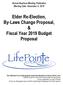 Elder Re-Election, By-Laws Change Proposal, & Fiscal Year 2019 Budget Proposal