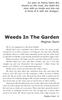 Weeds In The Garden. Meghan Dunn