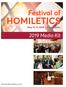 Festival of HOMILETICS. May 13 17, 2019 Minneapolis Media Kit. festivalofhomiletics.com