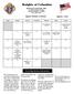 Knights of Columbus. Holy Rosary Council No North Hickory Avenue Arlington Heights, IL (847) August Calendar of Events
