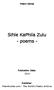 Sihle KaPhila Zulu - poems -