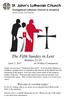 The Fifth Sunday in Lent Matthew 23-25