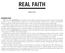 Real Faith. Study Notes