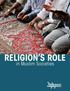 RELIGION S ROLE. in Muslim Societies