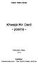 Khwaja Mir Dard - poems -