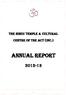 THE HINDU TEMPLE & CULTURAL CENTRE OF THE ACT (INC.) ANNUAL REPORT