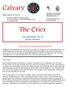 The Crier. November 2014 Monthly Newsletter. Collect of the day Christ the King (November 23 rd )