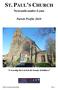 ST. PAUL S CHURCH Newcastle-under-Lyme Parish Profile 2018 O worship the Lord in the beauty of holiness