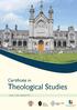 Certificate in. Theological Studies. Level 7 (20 credit ECTS) St Kieran s College Kilkenny. Ossory Adult Faith Development