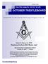 Chartered Feb. 10, 1981 under the Grand Lodge of Virginia, A.F. & A.M. John D. Davis, Jr., WM. NEXT STATED COMMUNICATION October 16, :30 pm