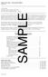SAMPLE. Table of Contents. Santa Clara Mass Choral-only Edition Bob Hurd