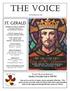 THE VOICE ST. GERALD. TAIZE PRAYER SERVICE Sunday, December 2nd at 5:00 PM