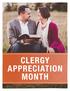 CLERGY APPRECIATION MONTH