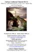 Calvary Lutheran Church, ELCA March 27, 2016 Resurrection of Our Lord Easter Day with Holy Baptism Holy Communion Setting Ten