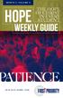 MONTH 5, VOLUME 4 THE HOPE OF CHRIST IN EVERY STUDENT. Hope. Weekly Guide School Year