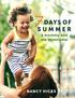 DAYS OF SUMMER a mommy and me devotional