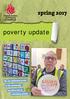 spring 2017 Church Action on Poverty in Sheffield poverty update We saw dedicated service to the community, but there was an underlying anxiety