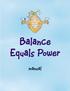 Balance Equals Power. manual