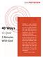 40 Ways. To Spend 5 Minutes With God