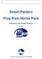 Street Pastors Pray from Home Pack