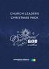 CHURCH LEADERS CHRISTMAS PACK