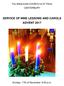 SERVICE OF NINE LESSONS AND CAROLS ADVENT 2017