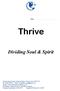 Thrive Dividing Soul & Spirit