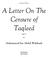A Letter On The Censure of Taqleed (part 1)