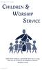 Children & Worship service
