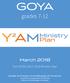 GOYA. Ministry Plan. grades March Ministry. Part of the Ministry Year