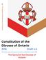 Constitution of the Diocese of Ontario Draft 4.0. The Synod of the Diocese of. The Synod of the Diocese of Ontario