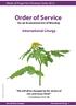Order of Service for an Ecumenical Act of Worship