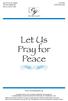 Let Us Pray for Peace