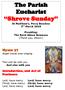 The Parish Eucharist Shrove Sunday