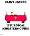 SAINT JOSEPH LITURGICAL MINISTERS GUIDE. Page 1