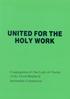UNITED FOR THE HOLY WORK