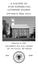 A HISTORY OF ZION EVANGELICAL LUTHERAN CHURCH