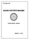 Proceedings of the KANE COUNTY BOARD KANE COUNTY, ILLINOIS