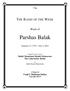 בס ד. Week of. Parshas Balak. Tammuz 17, 5775 July 4, Compiled from the works of Rabbi Menachem Mendel Schneerson The Lubavitcher Rebbe
