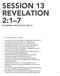 SESSION 13 REVELATION 2:1 7