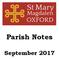 Parish Notes September 2017