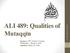 ALI 489: Qualities of Mutaqqīn