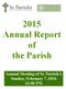 2015 Annual Report of the Parish