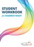 Student Workbook. for Shabbos night
