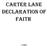 Carter Lane Declaration of Faith